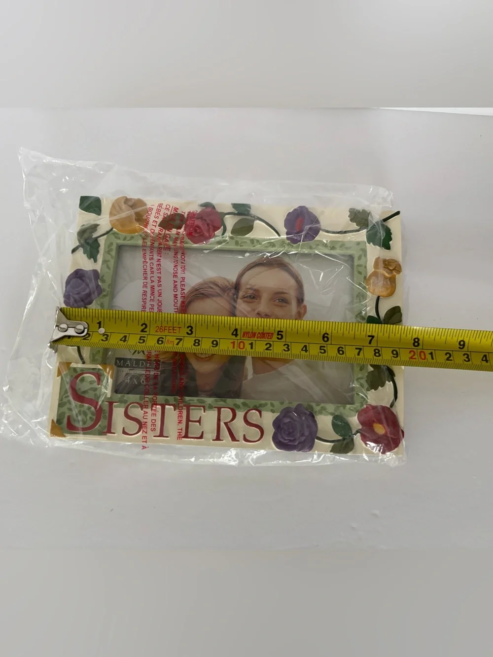 Malden Floral 'Sisters' Picture Frame with Red, Purple, Green Accents